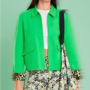 Marc Cain Women’s Cardigan with Leopard Cuffs
Size 2/US